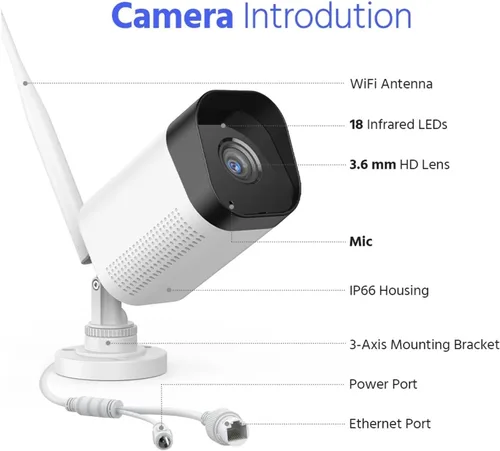 Vista 7 de Cámara de seguridad WiFi 4K