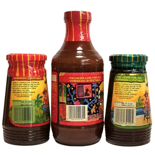 Vista 3 de Walkerswood Paquete mixto de condimentos jamaicanos Jerk - Adobo picante y picante, suave y jerk