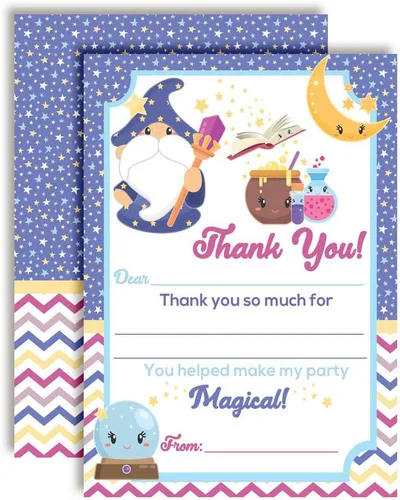 Vista 9 de Amanda Creation Slime - Tarjetas de agradecimiento, paquete de 10 tarjetas de agradecimiento de cumpleaños para niños de 4 x 5.5 pulgadas con sobres