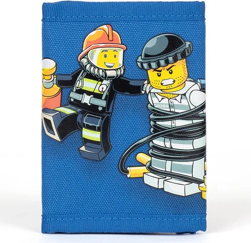 Vista 3 de LEGO Cartera de minifiguras para niños, Policía y Bomberos, Talla única, Lego Cartera