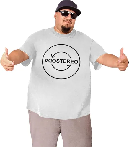Vista 3 de Soda Stereo Logo Big Size T Shirt Man's Summer Tee Casual Short Sleeve T-Shirts