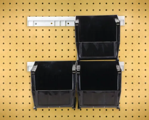 Vista 5 de Quantum Storage QUS230 - Contenedores apilables de plástico resistentes para taller, almacén y garaje, ultra apilables y colgantes, 10-7/8 pulgadas