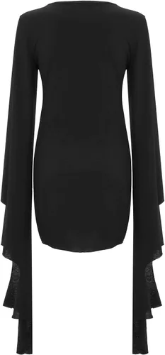 Vista 4 de Vestido gótico de talla grande para mujer, disfraz sexy de bruja de Halloween para adultos, disfraces de cosplay 2023, vestidos renacentistas