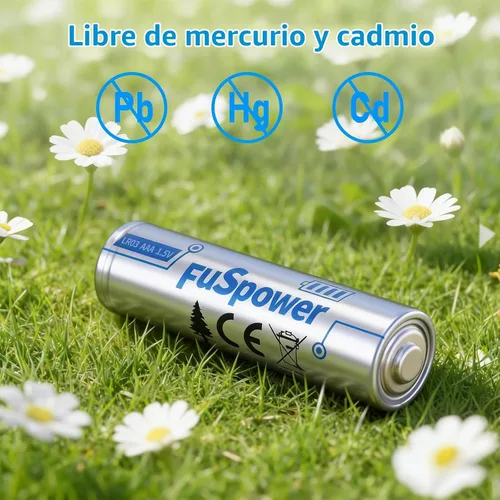 Vista 7 de Pilas alcalinas AAA de 1.5 V: baterías triple A de larga duración, paquete de 16 – Potencia de alta capacidad para teclado de ratones de control