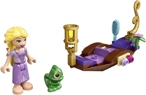 Vista 2 de LEGO Disney Princess Minifigure - Rapunzel Barco con (Pascal) El Camaleón 30391