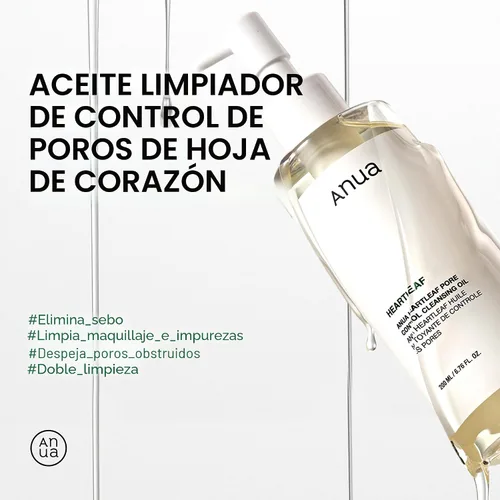 Vista 3 de Set de Principiante de 3 Pasos para Piel de Vidrio de ANUA, Doble Limpieza con Suero Facial, Limpiador en Aceite y Jabón Facial con Heartleaf