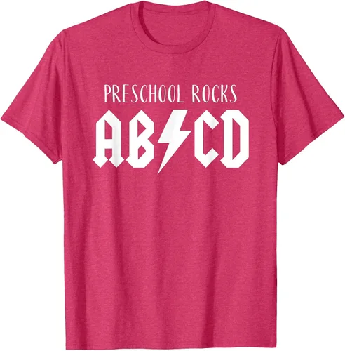 Vista 14 de Preschool Rocks Teacher Back to School ABCD Rock First Day T-Shirt Asphalt Grey