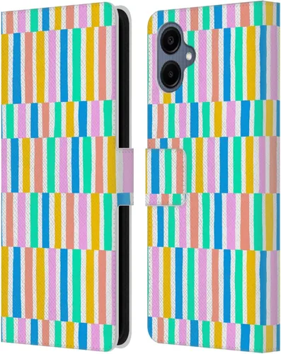 Vista 174 de Head Case Designs Officially Licensed Ninola Brushstrokes Multi Colorful Leather Wallet Case Compatible with Samsung Galaxy A07 4G