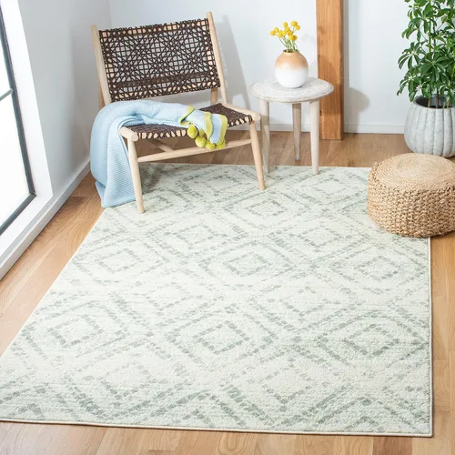Vista 13 de SAFAVIEH Colección Adirondack Alfombra Decorativa - 2'6" x 4', Negro y Marfil, Diseño Moderno Desgastado, No Desprende Pelusa y Fácil Cuidado, Ideal
