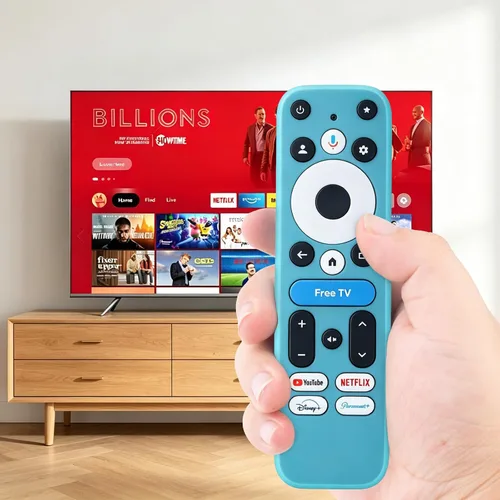Vista 7 de Paquete de 2 fundas de silicona para control remoto Onn 4K Pro/Plus, funda protectora que brilla en la oscuridad, compatible con el control remoto
