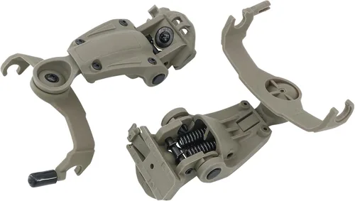 Vista 3 de Adaptador de riel ARC para casco para auriculares tácticos COMTA Airsoft Sports Beige Bronceado