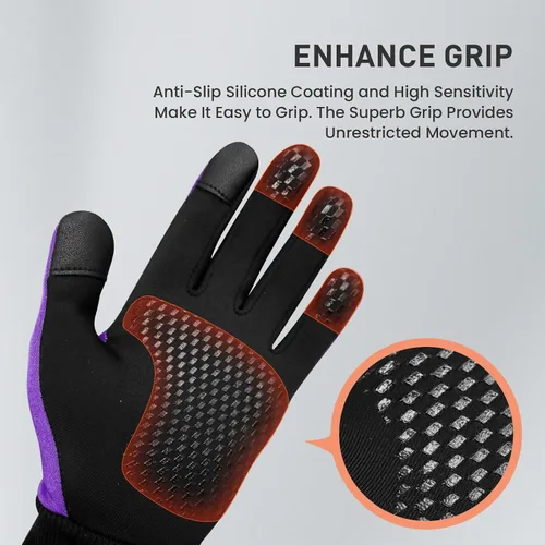 Vista 4 de FINGER TEN Guantes de invierno para pantalla táctil para niños y niñas, guantes térmicos para clima frío, guantes ligeros y cálidos para pantalla