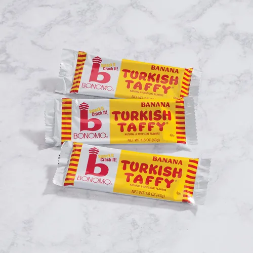 Vista 3 de Bonomo Turkish Taffy, plátano, juego de 3