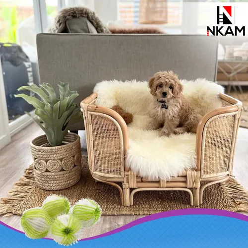 Vista 6 de Removedor de pelo de mascotas para lavandería – 12 unidades de bolas de recogida de pelo de mascotas – Pelotas reutilizables para el pelo