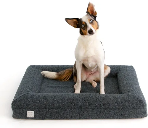 Vista 8 de Luxury Boucle - Cama ortopédica de espuma viscoelástica para perro con forro impermeable y funda lavable a máquina con cremalleras YKK