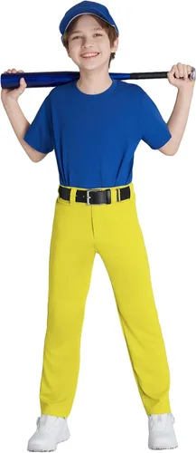 Vista 8 de QBK 2T 3T 4T 5T to 17 años Niños Pantalones de Béisbol Pantalones Pantalones de Softbol Niños Tee Ball Pantalones Negro