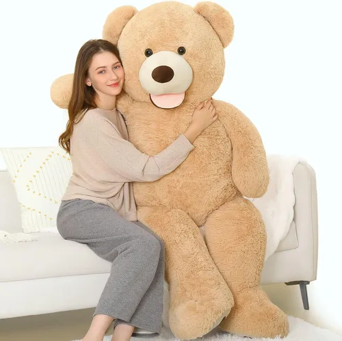 Vista 24 de MorisMos Oso de Peluche Gigante, Oso de 39 Pulgadas, Animales de Peluche Grandes con Huellas Grandes, Osos de Peluche de Regalo para Niños