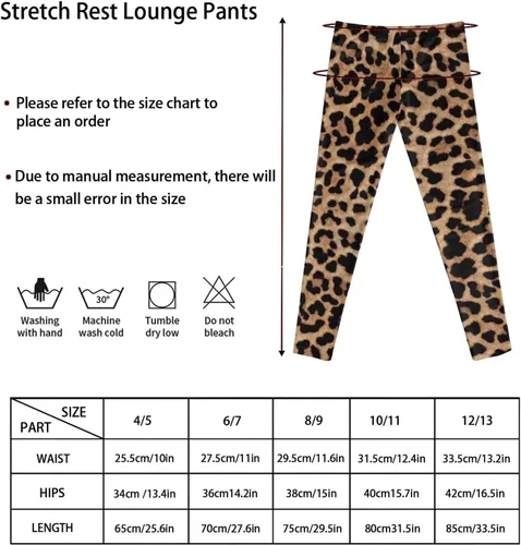 Vista 5 de SEANATIVE Leggings para niñas, ultra suaves, para entrenamiento, deportes, yoga, baile, para niños de 4 a 13 años