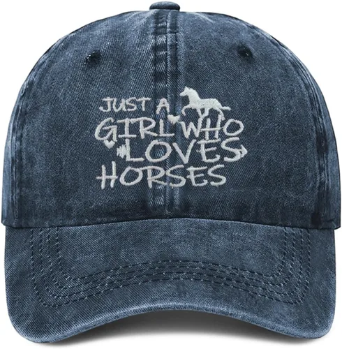Vista 11 de Just Girl Who Loves Horse - Gorra de béisbol para mujer, ajustable, de moda, de algodón