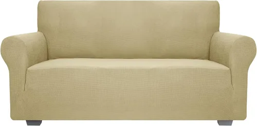 Vista 50 de JIVINER - Fundas de sofá de alta elasticidad para sofá de 3 cojines, funda de sofá extra grande de 1 pieza con parte inferior elástica