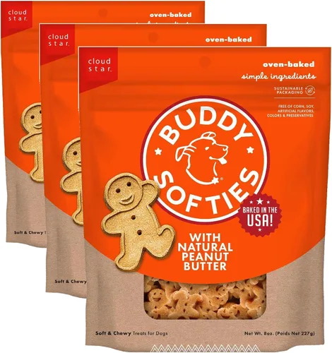 Vista 12 de Buddy Biscuits Bolsa de 8 onzas de golosinas suaves y masticables