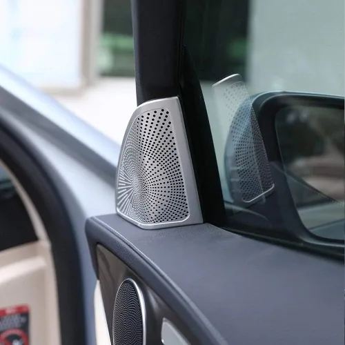 Vista 5 de YIWANG ABS cromo parachoques delantero placa marco ajuste 3 unids para Mercedes Benz E clase W213 2016-2019 auto accesorios