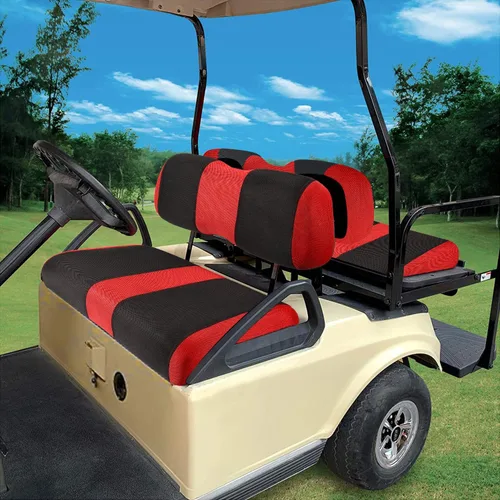Vista 34 de Fundas de asiento delantero y trasero para carrito de golf para Yamaha G2 G8 G9 G11 G14 G16 G19 G20 G21 G22, tela de poliéster duradera, fundas
