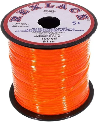 Vista 5 de Craft County Rexlace Plastic Craft Lace - Encaje para manualidades, 3/32 pulgadas (verde manzana)