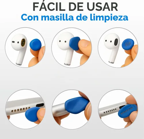 Vista 3 de Kit de limpieza para Airpod + herramienta de limpieza profesional, compatible con kit de limpieza de auriculares para iPhone, kit de limpieza