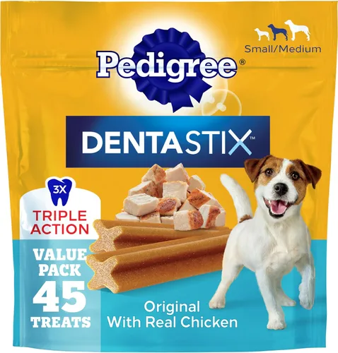 Vista 12 de Bocados Pedigree Dentastix para perros pequeños/medianos.