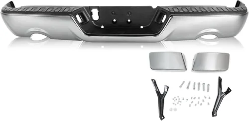 Vista 23 de SOCKIR Conjunto de parachoques de paso trasero con revestimiento antióxido Compatible con 2002-2008 Dodge Ram 1500 2003-2009 Ram 2500 3500 Pickup