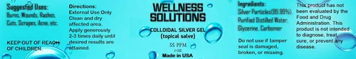 Vista 2 de Gel de plata coloidal - Soluciones de bienestar - Gel tópico - Vegano y sin gluten - 2 oz..-L8