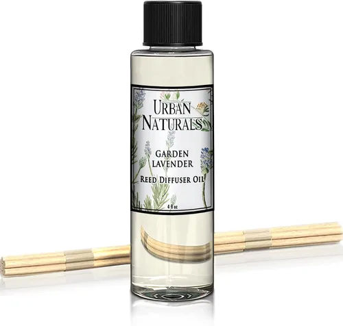 Vista 43 de Urban Naturals Recambio de aceite difusor de varillas ámbar y lavanda, lavanda relajante, ámbar cálido, aroma calmante para habitación, 4 onzas +