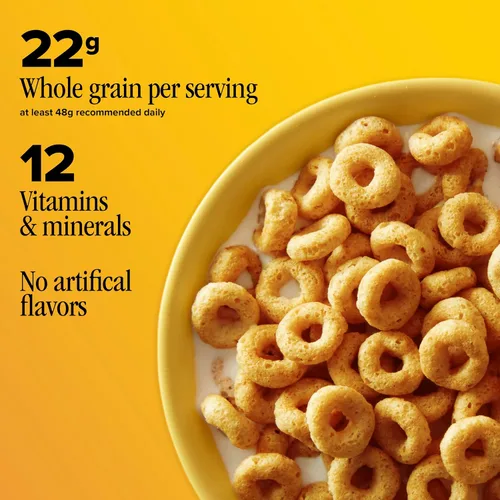Vista 4 de Cheerios de calabaza y especias, cereales para el desayuno sin gluten, 10.8 onzas