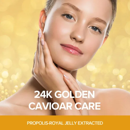 Vista 4 de JMsolution Paquete de mascarillas faciales - Caracol rosa - Máscara de caviar dorada iluminadora-Colágeno