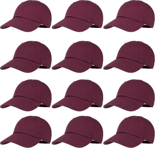 Vista 23 de Gelante Gorras de béisbol 100% algodón liso en blanco tamaño ajustable al por mayor a granel de 12 unidades Verde militar