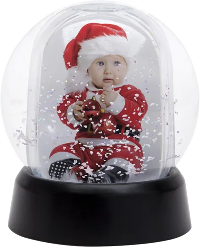 Vista 2 de Neil Enterprises Inc. Mini globo de nieve con base negra
