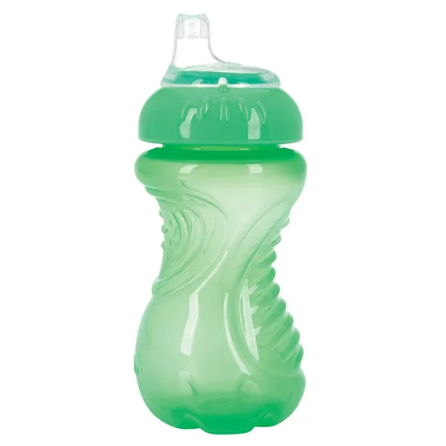 Vista 3 de Nuby - Taza de entrenamiento de 2 piezas, sin derrames y de fácil agarre, 300 ml (10 oz. liq.)