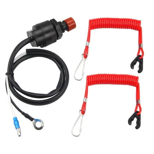 Vista 11 de ZOOKOTO Cordón universal para motor fuera de borda para interruptor de parada urgente y cordón de seguridad para Yamaha/Tohatsu/Honda Motores fuera