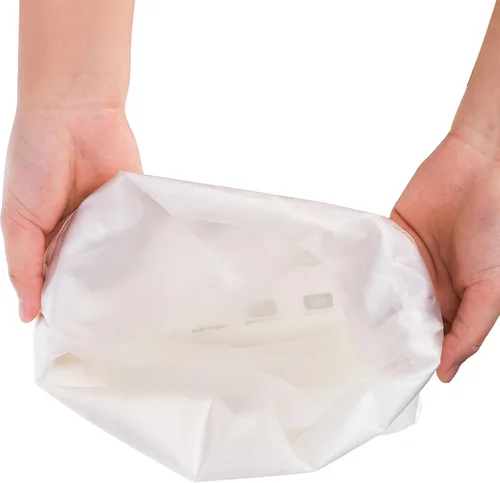Vista 4 de ZEAYEA Paquete de 2 bolsas reutilizables para almacenamiento de pan, contenedor de pan impermeable con doble forro para pan grande, baguette