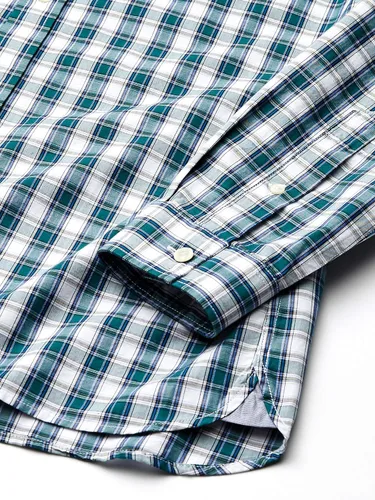 Vista 7 de Lacoste Camisa de manga larga con botones de popelín y tejido de guingán elástico para hombre