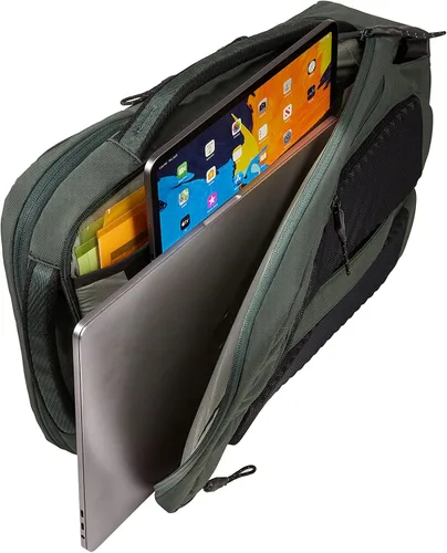 Vista 7 de Suree 3204491 Paramount Convertible Backpack, Capacity 3.6 gal (16 L), Can Store Laptops, Racing Green