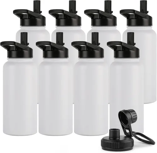 Vista 75 de DOMICARE Botella de agua para niños de 16 onzas para la escuela, de acero inoxidable, con aislamiento al vacío de doble pared, botella de agua