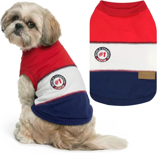 Vista 78 de Parisian Pet Camisa para perro de Amazonia - Ropa de algodón para perros pequeños - Elegante traje tropical para perros - Ropa ligera y suave