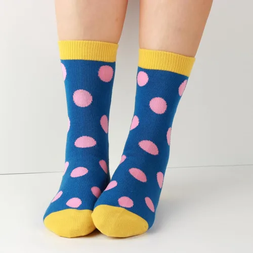 Vista 5 de COTTON DAY Caja de regalo de 7 días de la semana, calcetines cortos para niños y niñas, diseño de animales, flores, estrellas y puntos