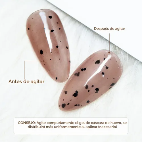 Vista 7 de MEET ACROSS Jelly Eggshell - Juego de 6 esmaltes de uñas de gel, color rosa, verde, morado, esmalte de gel agrietado, colección de macarrones