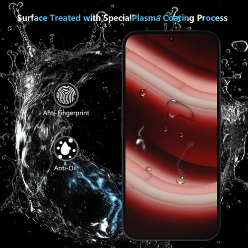 Vista 5 de Paquete de 3+2 protectores de pantalla de vidrio templado para teléfono (2a) / (2a) Plus con protector de lente de cámara, dureza 9H, película