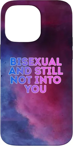 Vista 17 de Bisexual and Still Not Into You Bi Flag Pride Equality Humor Case for iPhone 17
