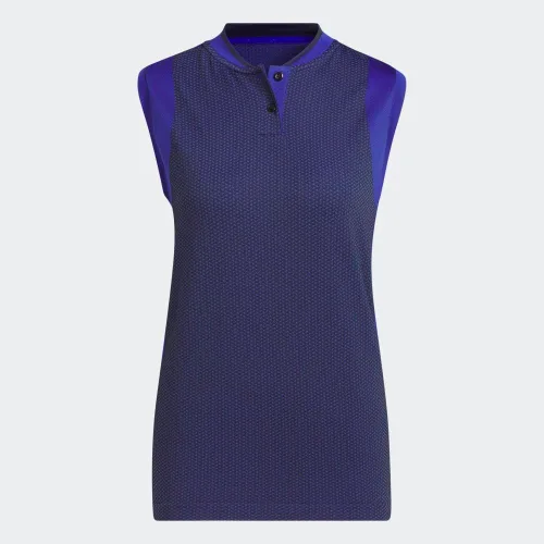 Vista 5 de adidas Polo sin mangas Spacedye para mujer
