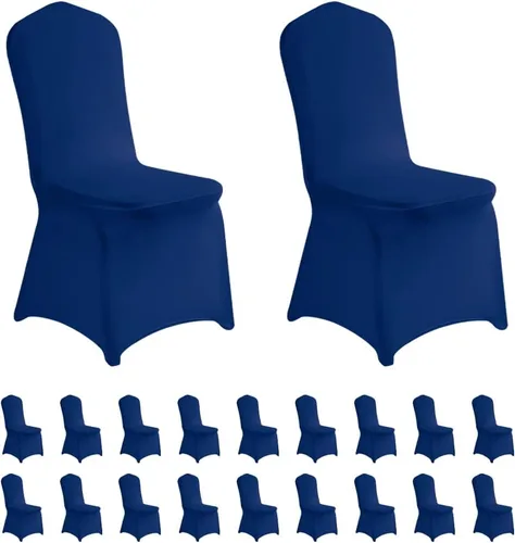 Vista 44 de LZY 6 piezas Fundas de Silla de Spandex Elásticas Fundas Deslizables para Fiestas de Boda, Fundas de Decoración de Sillas de Comedor y Banquete Negro